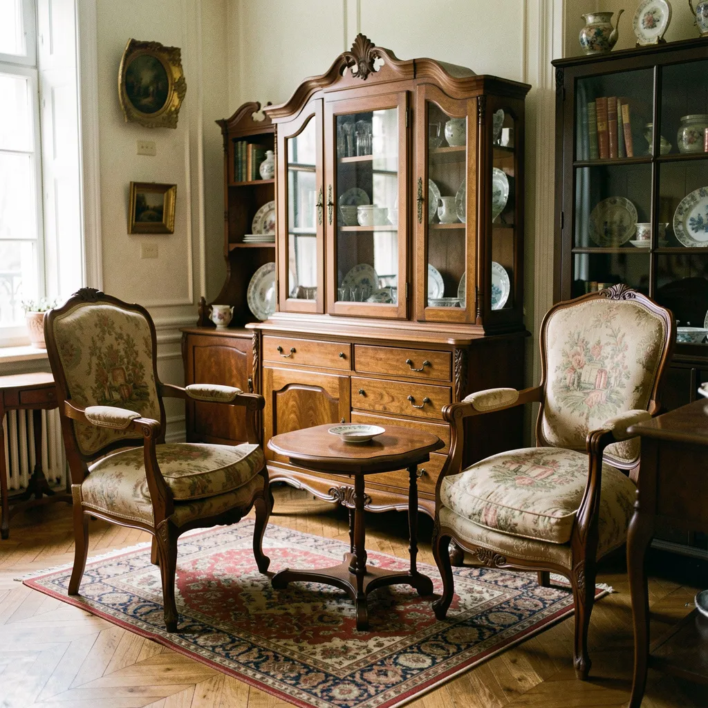 Collection of furniture from different historical periods