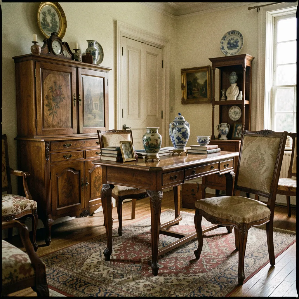 Elegant Victorian era seating furniture